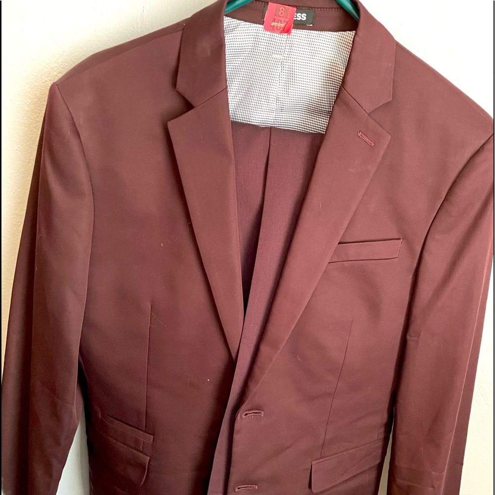 Men’s M maroon Express Suit and 32x30 pants